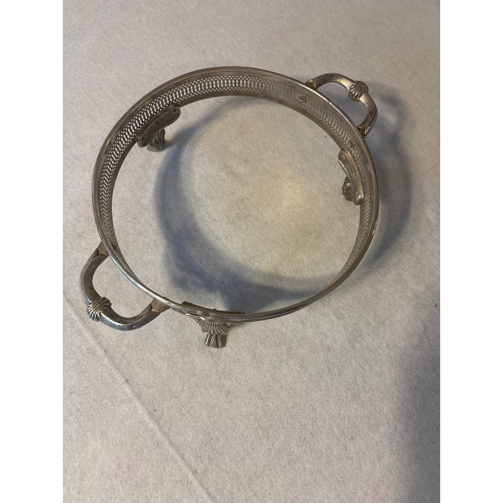Vintage metal cassrole dish holder addy carrier 9 inner ring - Picture 2 of 9
